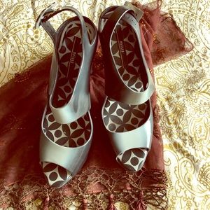 Vintage 90’s Plastic Chunk Heels